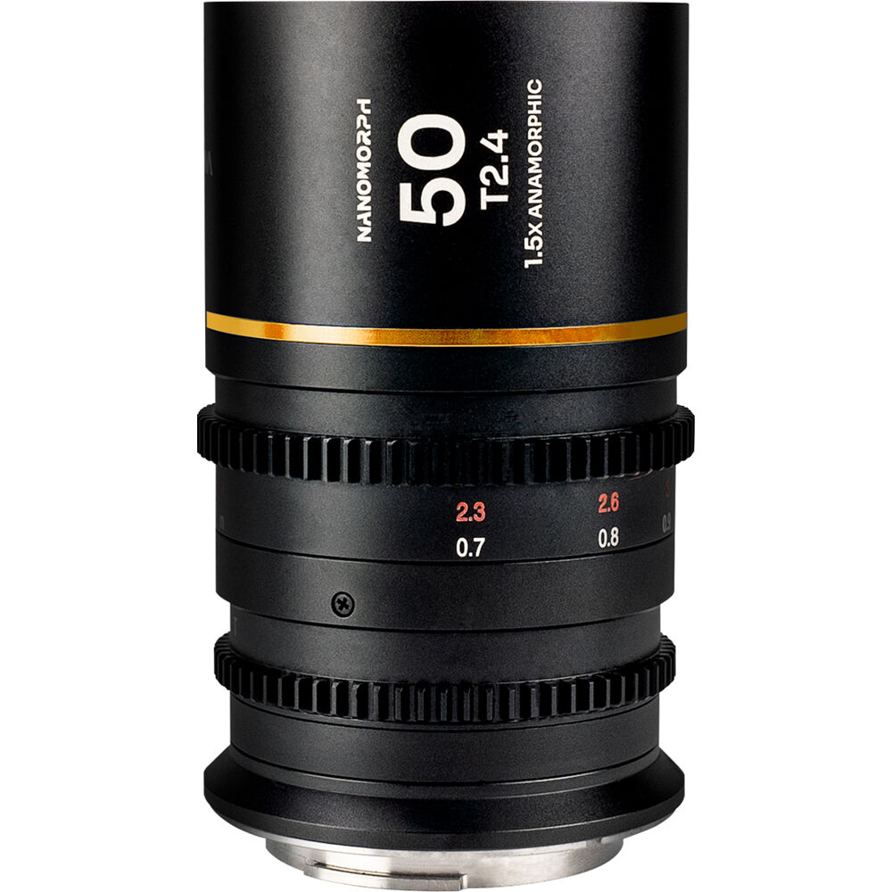 Laowa Nanomorph 50mm T2.4 1.5x S35 Anamorphic (Sony E, Canon RF, Fuji X, m43, ARRI PL & Canon EF) Amber Flare model - 1